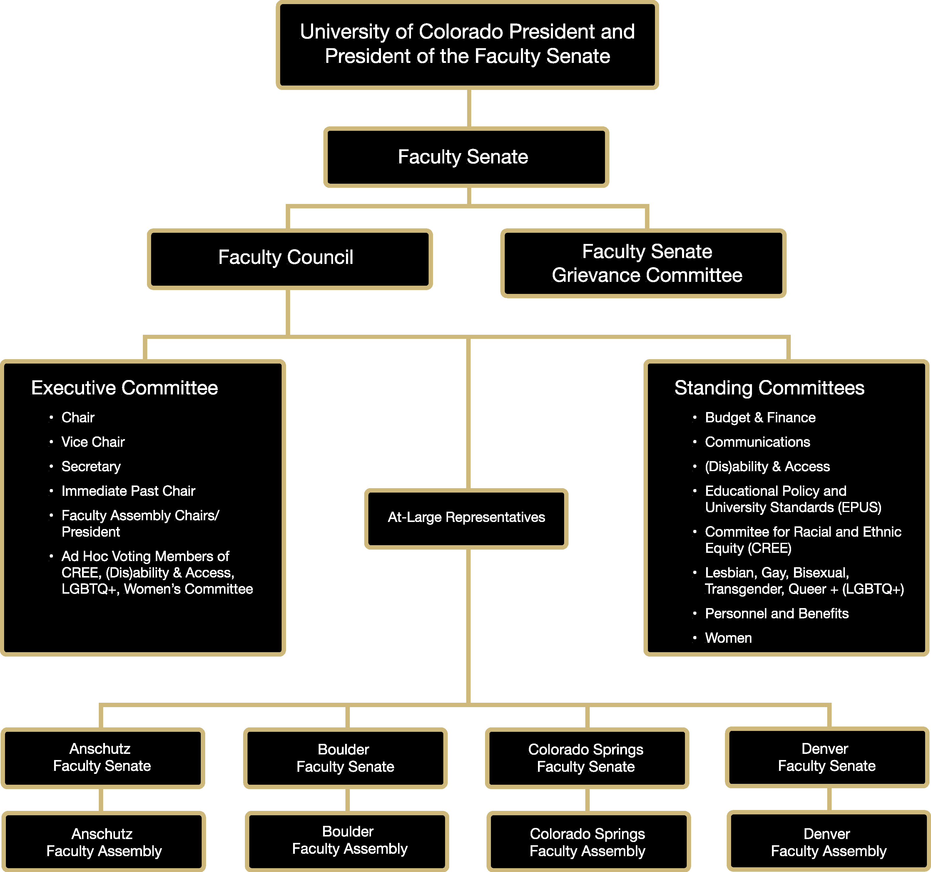 Governance Structure University of Colorado